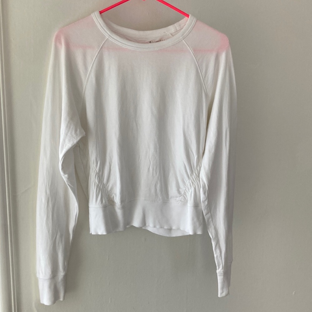 Women's White Long Sleeve Top
